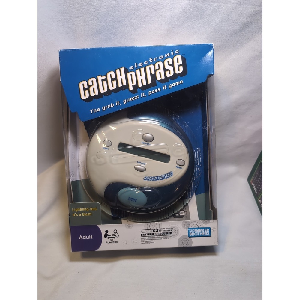 Parker Brothers Catch Pharse Electronic Handheld Party Game Adults 2009 WORKS